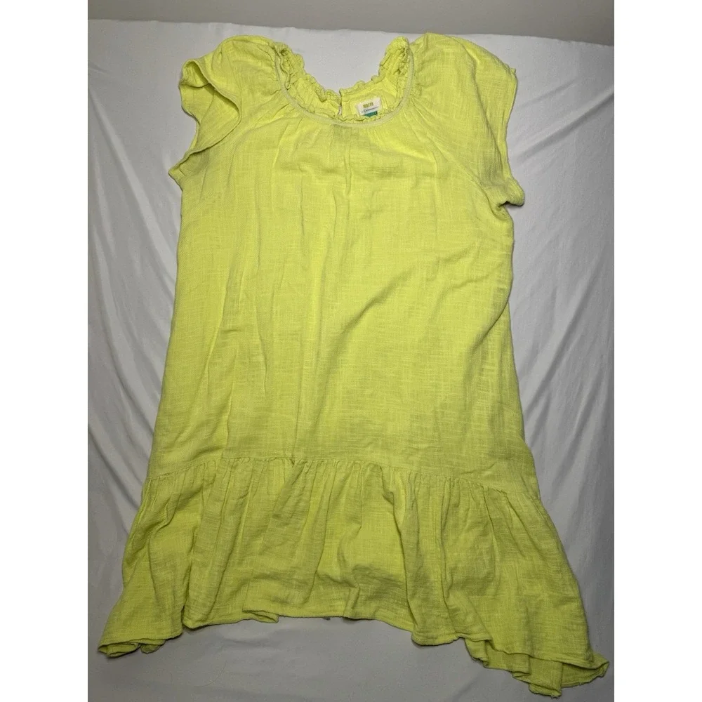 Anthropologie Selah High-Low Maxi Yellow‎ Dress Women's Size 1X Bohemian